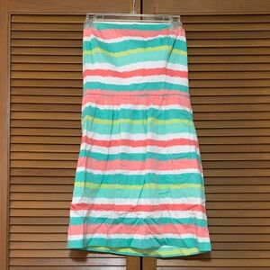 Vineyard Vines Striped Strapless Spring Dress Painted Stripes Size 4